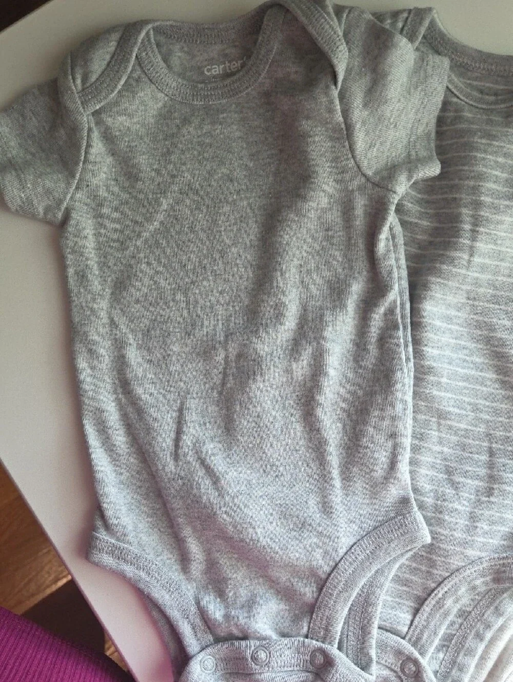 Kids Gray Neutral Bodysuit Set - Pack of 8 Carter's Mixed Gray Onesies